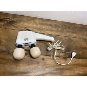 Hitachi HVT-350 Massager Dual Twin Heads Electric 2 Speed Vintage Works Japan